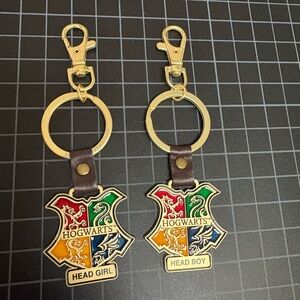 Harry Potter Head Girl and Head Boy Keychains